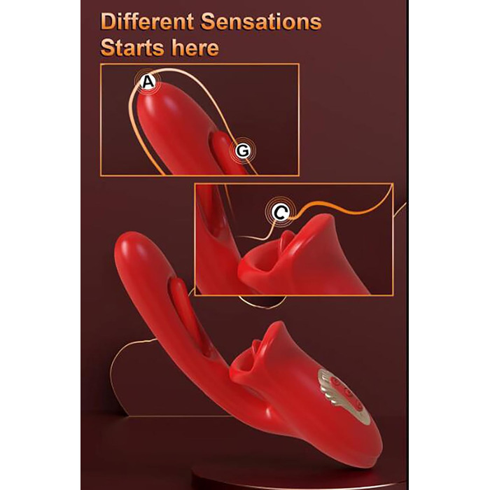 Вібратор JFRong Silikon 3-в-1 Кролик з 10 режимами вібрації, стимулятор G-точки та ануса, для жінок та пар