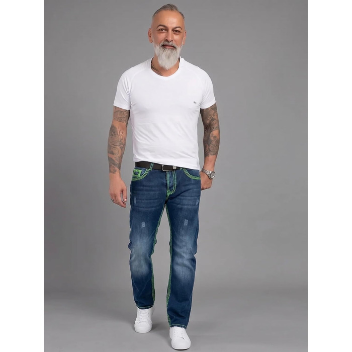Чоловічі джинси Rock Creek Denim M33 з товстими швами, сині (31W / 32L, Rc-2271)