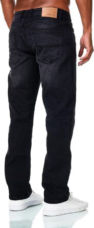 Чоловічі джинси JEEL Relax-Fit прямого крою Basic Washed, чорні (32W / 38L)
