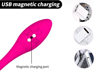 TOUNID Kugelvibrator: вібро-яйце з 9 режимами, керування через додаток, електричний стимулятор G-точки, аналплаг, для чоловіків та жінок