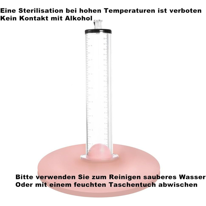 Аксесуар для помпи для збільшення пеніса: прозоре трубка з масштабом для чоловіків