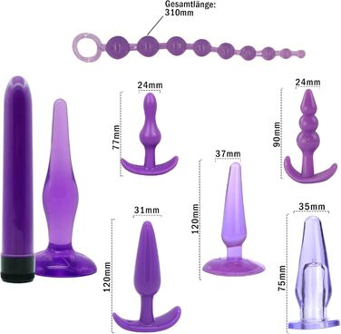 Набір для БДСМ: наручники, аналплаг, чік, пета, набір 18 предметів для пар