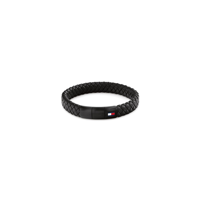 Чоловічий шкіряний браслет Tommy Hilfiger Jewelry Armband (Full Black) — стильний аксесуар з натуральної шкіри