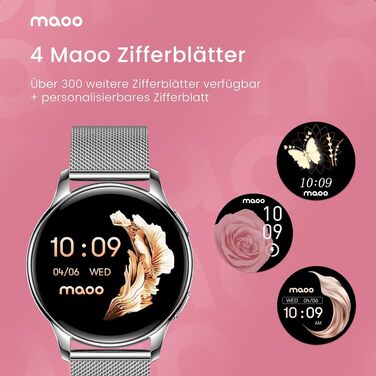 Смарт-годинник maoo Ventura для жінок з AMOLED-дисплеєм 1.32