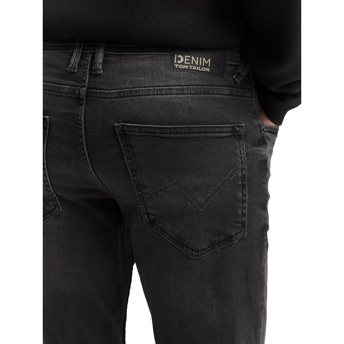 Чоловічі джинси skinny Tom Tailor Culver Denim, колір Dark Stone Black, розмір 36W/32L