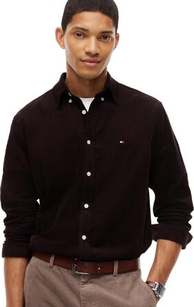 Чоловічий шкіряний ремінь Tommy Hilfiger Denton 3.5 Brown Winter Cognac (AM0AM14814), 105 см