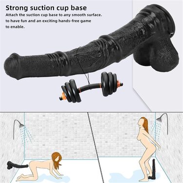 Прямий анальний плагін Hrekssi XXL з присоскою - реалістична імітація коня, для BDSM, SM, мастурбації (для чоловіків та жінок)