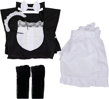 Костюм покоївки для чоловіків CoolChange Witzges | Карнавальна маскарадна сукня для вечірки | Розміри: M, L, XL