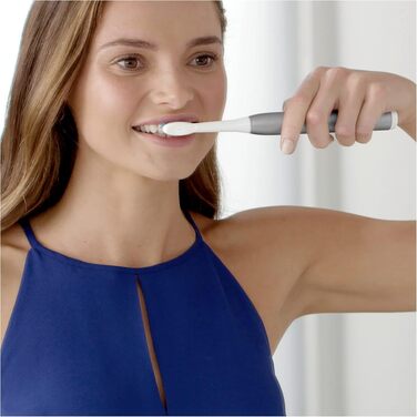Електрична звукова зубна щітка Oral-B Pulsonic Slim Luxe 4000, 3 режими чищення для здоров'я ясен, колір платина