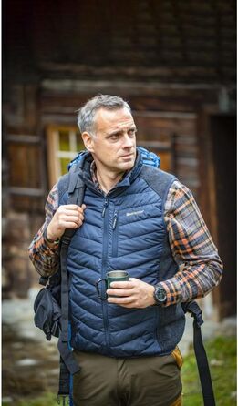 Стеганий жилет Deerhunter Moor W. Knit Brown-Blatt M Blau для полювання та активного відпочинку