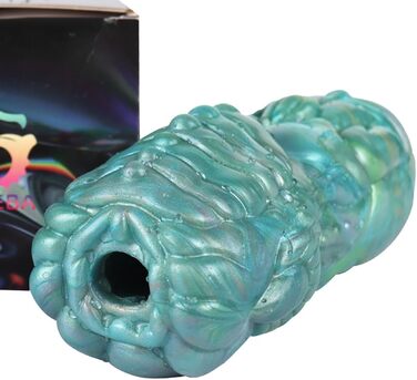Іграшка для чоловіків Jixaxe Alien Monster - реалістична мастубаційна іграшка з вагінальним та анальним отвором, компактна, 3D, для соло
