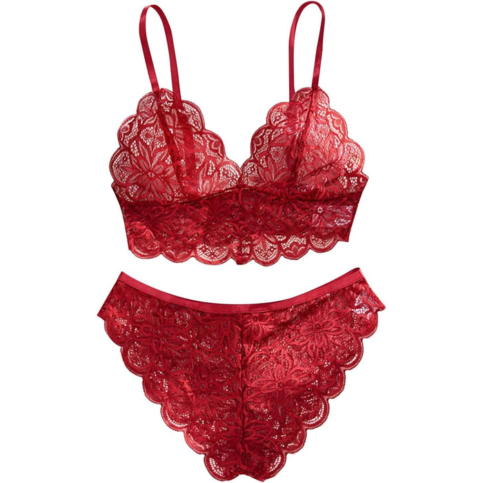 Жіноча нічна сорочка babydoll з V-подібним вирізом, Tanga, червона (C2-red, S)