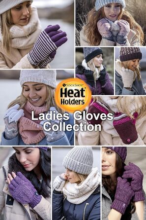 Жіночі терморукавички Heat Holders Trondheim для зими, темно-сині, розмір S-M