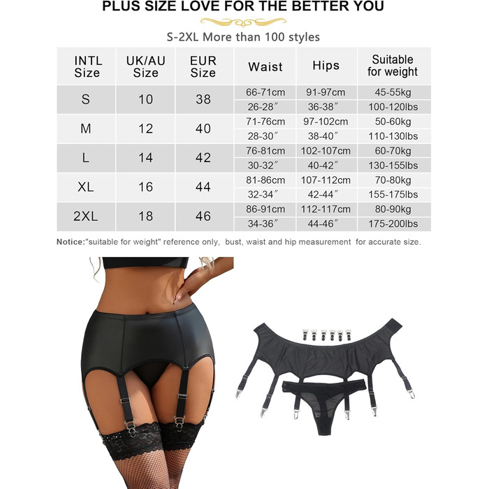 Жіночий корсетний пояс з PU-шкіри, широка стрічка, тримач панчіх, великий розмір, сексуальний аксесуар, комплект спідньої білизни, геттер-белт з панчішними гачками (12 кліпс) чорного кольору, XXL