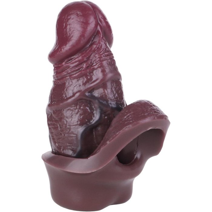 Сліп для пеніса з рідинного силікону з кільцем для яєчок, подовжувач пеніса для збільшення та затримки еякуляції. Інтим-іграшка для чоловіків.