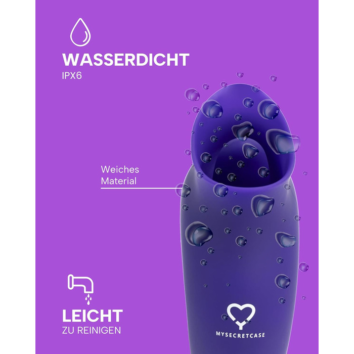 Вібратор для клітора MySecretCase з 9 режимів, USB, для жінок та пар