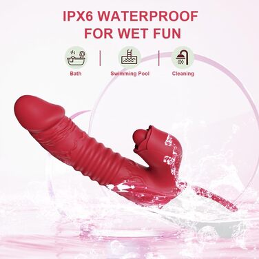 Вібратор Lmgoc G-Punkt Silikon 3-в-1 для жінок: 10 режимів, вібрація, кролик