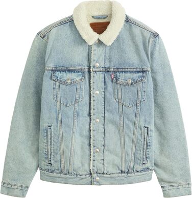 Чоловіча джинсова куртка Levi's Trucker з підкладкою Sherpa, колір Kentucky Blue
