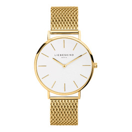 Жіночий наручний годинник Liebeskind Berlin LT-0156-MQ IP Black (Золотистий / Білий)