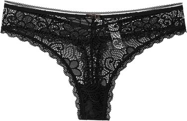 Сексуальні жіночі труси-шорти (3 шт./набір) з мереживом, низька талія, безшовні G-стрінги, чорний, XL