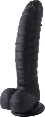 Реалістичний жіночий дилда G-Punkt 22см, MOCOYA з потужним присоском, чорний | Іграшки для дорослих