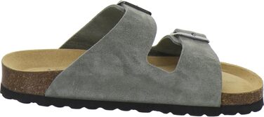 Жіночі шкіряні пантолети AFS-Schuhe 2100, натуральна замша, оливкові, Made in Germany, розмір 38 EU