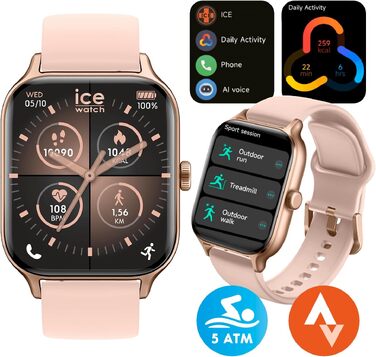 Смарт-годинник Ice-Watch Ice fit RT 3.0 Nude для жінок, силіконовий ремінець, 1.75