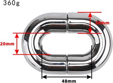 Чоловічий магнітний вага для яєчок, кільце для яєчок, кільце для стимуляції, для чоловіків, срібло, L