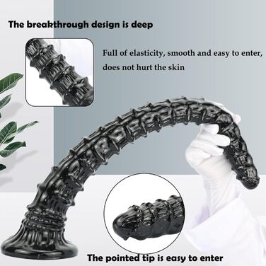 Анальні масажери Yasexx Giant Monster - супердовгий анальний дildo з присоскою та масажером простати. Стимуляція G-точки, для чоловіків та жінок, 60 см