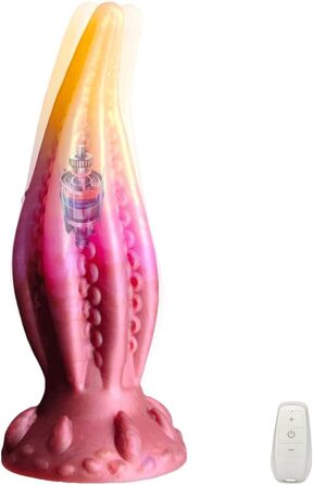 Jixaxe Октопус-вібратор з 10 щупальцями, анальний дildo з реалістичного силікону, для чоловіків та жінок