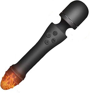 Вібратор Doppelkopf 2-в-1 з 10 режимами вібрації та функцією нагріву, JFRong - масажер для G-точки та клітора, водонепроникний, перезаряджається, для жінок