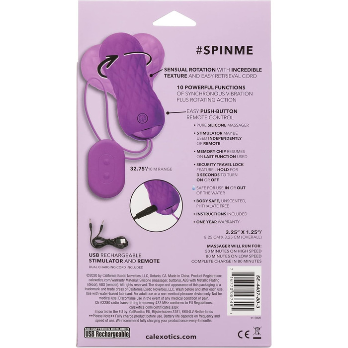 Масажер для тіла CalExotics Ei-Masturbator Pink, один розмір