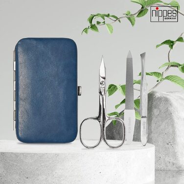 Манікюрний набір nippes Solingen Vintage, 7 предметів, натуральна шкіра корови, Made in Germany