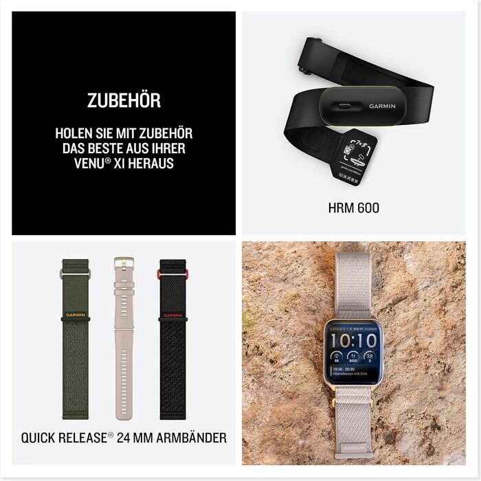 Смарт-годинник Garmin Venu X1 51mm French Grey: AMOLED-дисплей 2