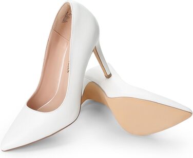Жіночі туфлі-шпильки DREAM PAIRS, білі, екошкіра (PU), розмір 43 EU