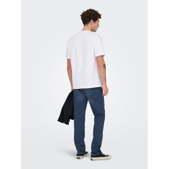 Чоловічі вузькі джинси Only & Sons Onsloom Slim Fit, темно-сині, 33W / 32L