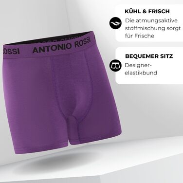 Боксери чоловічі Antonio Rossi 12 шт. в упаковці - чоловічі боксери-хіпстери, еластичний пояс, чорний, сірий, білий (4XL, чорний, синій, сірий, зелений)