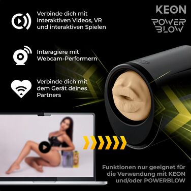 KIIROO Keon - Автоматичний мастурбатор для чоловіків з інтерактивним контентом FeelMe AI, до 230 імпульсів/хв, бездротовий