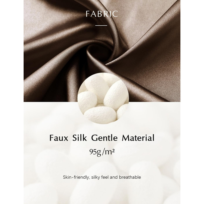 Халат жіночий BABEYOND довгий/короткий, однотонний, мереживний, атласний, шовковий, кімоно, літній, кава