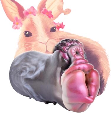 Реалістичний мастурбатор Seckoe Tier Taschenmuschi з анімальною вагіною та анальним тунелем (G6195, Кролик)