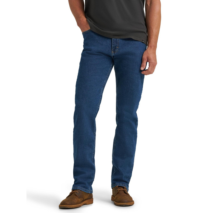 Чоловічі джинси Wrangler Authentics Regular Straight Fit, темно-синій колір Dark Stonewash
