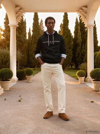 Чоловічі шорти Tommy Hilfiger Mw0mw11599 Sky Captain, чорні (Jet Black), розмір XXL