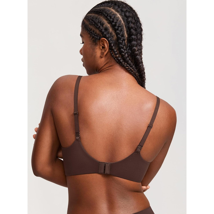 Труси Dobleva BH без кісточок Push Up T-Shirt BHS з м'якою підкладкою, бюстгальтер, гладкі (80B, Коричневий)