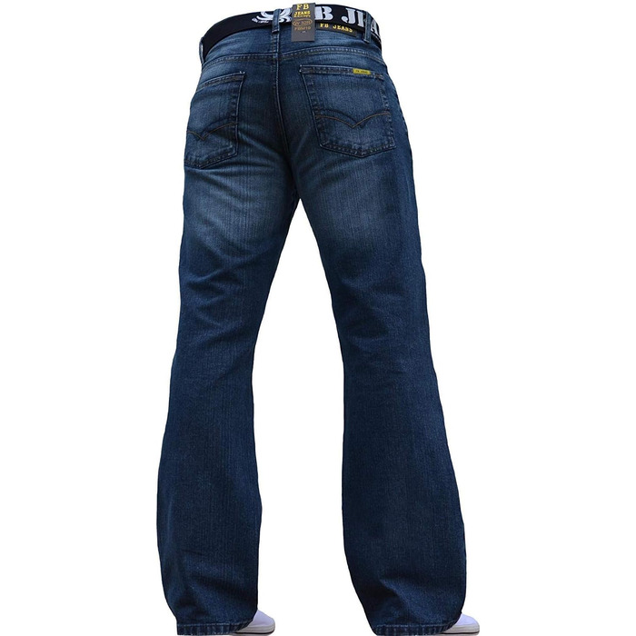 Чоловічі широкі джинси BNWT темно-синього кольору (розмір 40W / 34L)