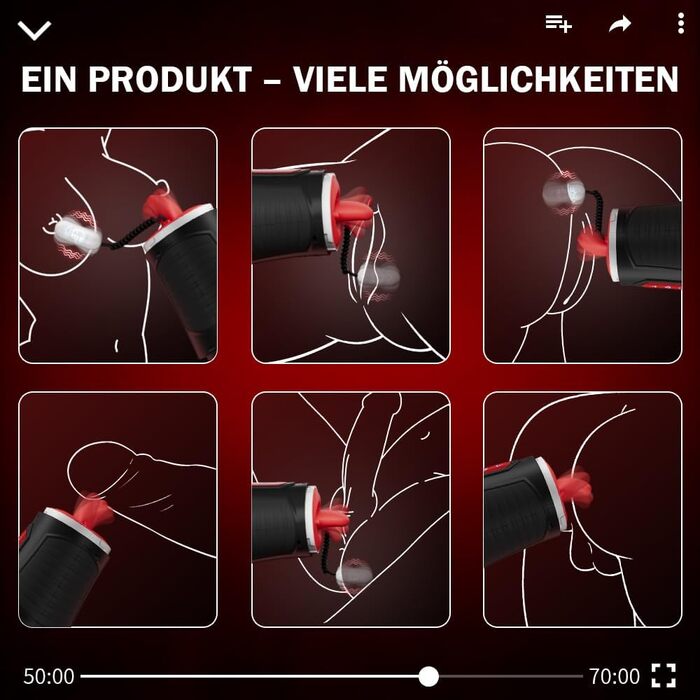 Електричний мастурбатор для чоловіків з 9 режимами лизання, 9 режимами всмоктування та 9 вібраціями. Іграшка для дорослих, підходить для пар та індивідуального використання