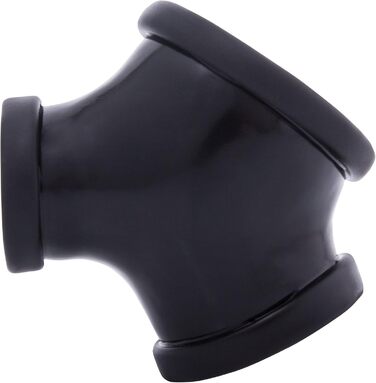 Стриптиз-рукав з латексу для чоловічих статевих органів, чорний, з кільцем 2.8 см, кільцем для яєчок 3.5 см, розтягувачем яєчок, секс-іграшка для початківців та професіоналів, виготовлено в Німеччині