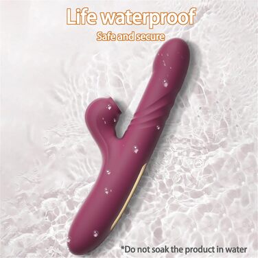 Вібратор Кролик для жінок: стимулятор клітора та G-точки, силікон, 10 режимів, телескопічна функція, рожевий