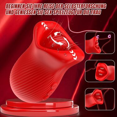 Вібратор Sauger для жінок: 8 режимів, 10 licking, 360° обертання. Іграшка для дорослих, для пар.