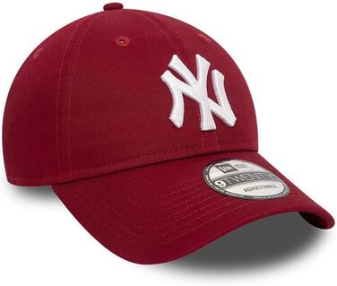 Кепка New Era MLB League Essential 9Twenty New York Yankees — регульована бейсболка, червона, один розмір