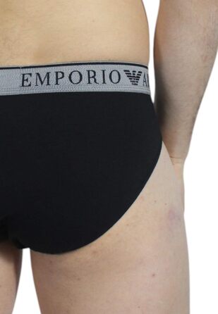 Слип Emporio Armani (2 шт.) (L, Чорний/Білий)